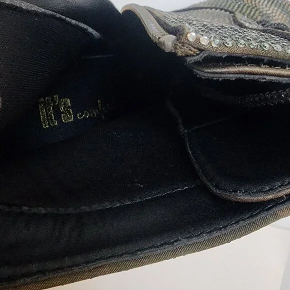 GLAM CAMO Crystal Studded Lug Sole Combat Stiletto Heel Boots - Size 10 LIKE NEW - Picture 10 of 10